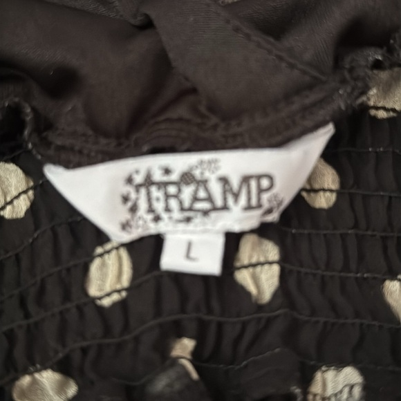 Black and light grey Sleeveless V-Neck Midi Dress size Large - Picture 4 of 4